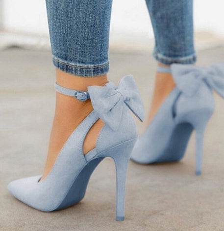 Bow high heels - Mubimart
