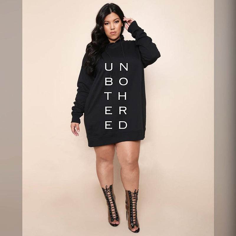 Fat Women Plus Size Hoodies For Female Big Blouse Hooded Top - Mubimart