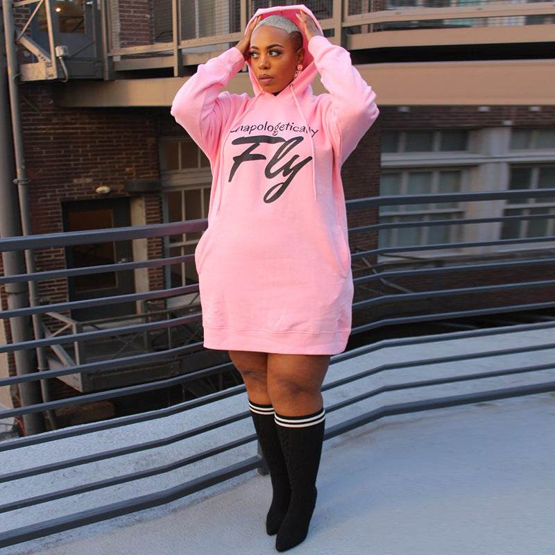 Fat Women Plus Size Hoodies For Female Big Blouse Hooded Top - Mubimart