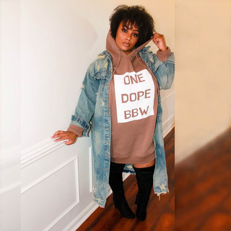 Fat Women Plus Size Hoodies For Female Big Blouse Hooded Top - Mubimart