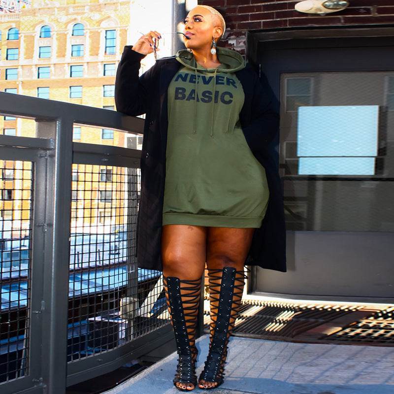 Fat Women Plus Size Hoodies For Female Big Blouse Hooded Top - Mubimart