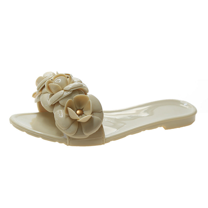 Camellia Jelly Sandals And Slippers Women - Mubimart -  