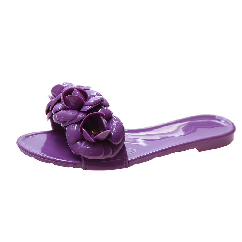 Camellia Jelly Sandals And Slippers Women - Mubimart -  