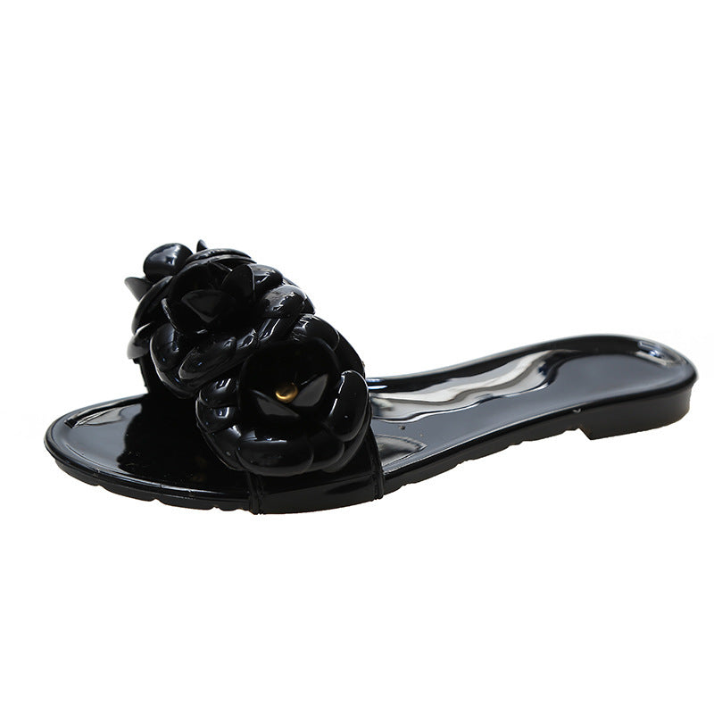 Camellia Jelly Sandals And Slippers Women - Mubimart -  