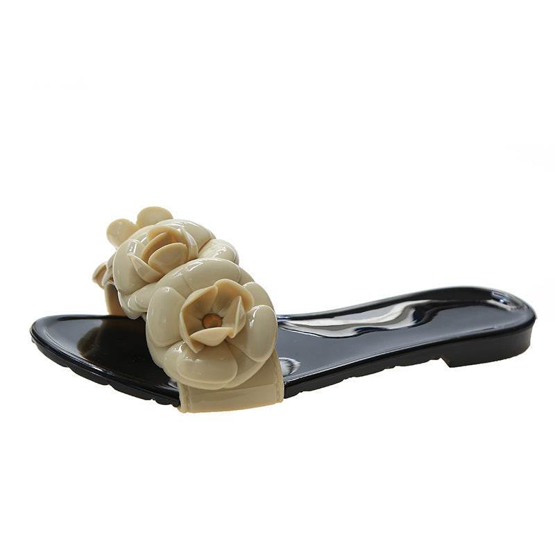 Camellia Jelly Sandals And Slippers Women - Mubimart