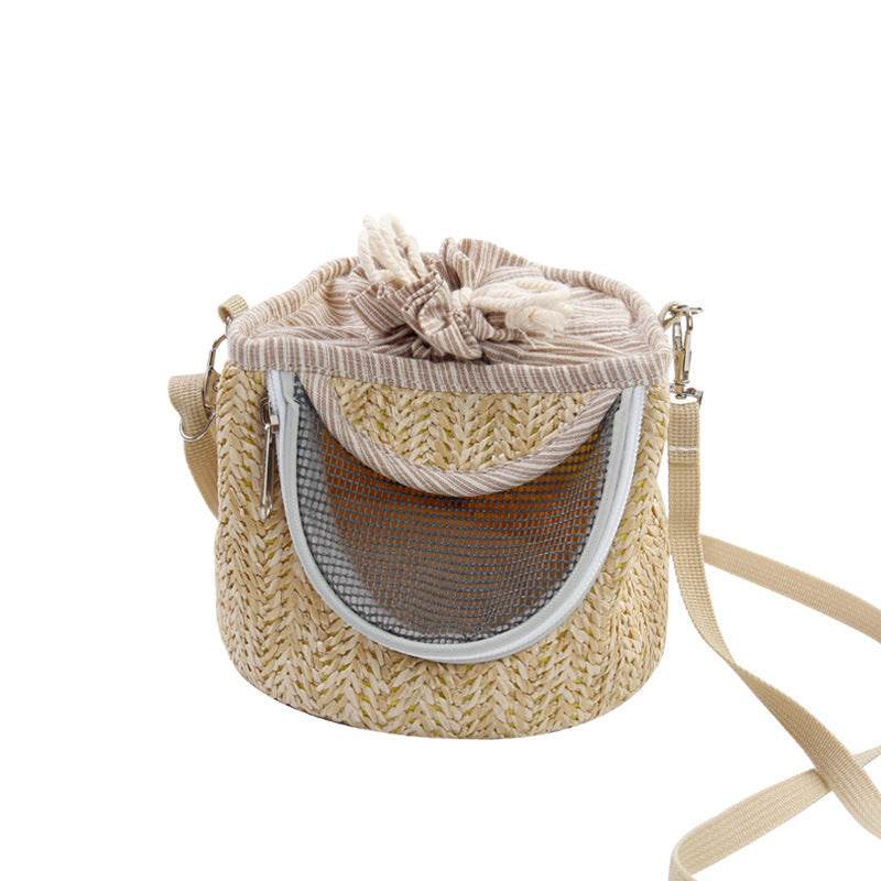 Pet Outing Backpack Hamster Cylinder Satchel - Mubimart
