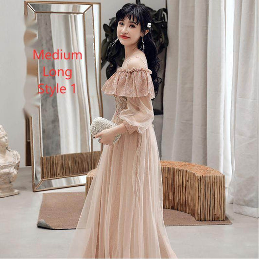 Bridesmaid Dress Temperament Sisterhood Wedding Dresses - Mubimart