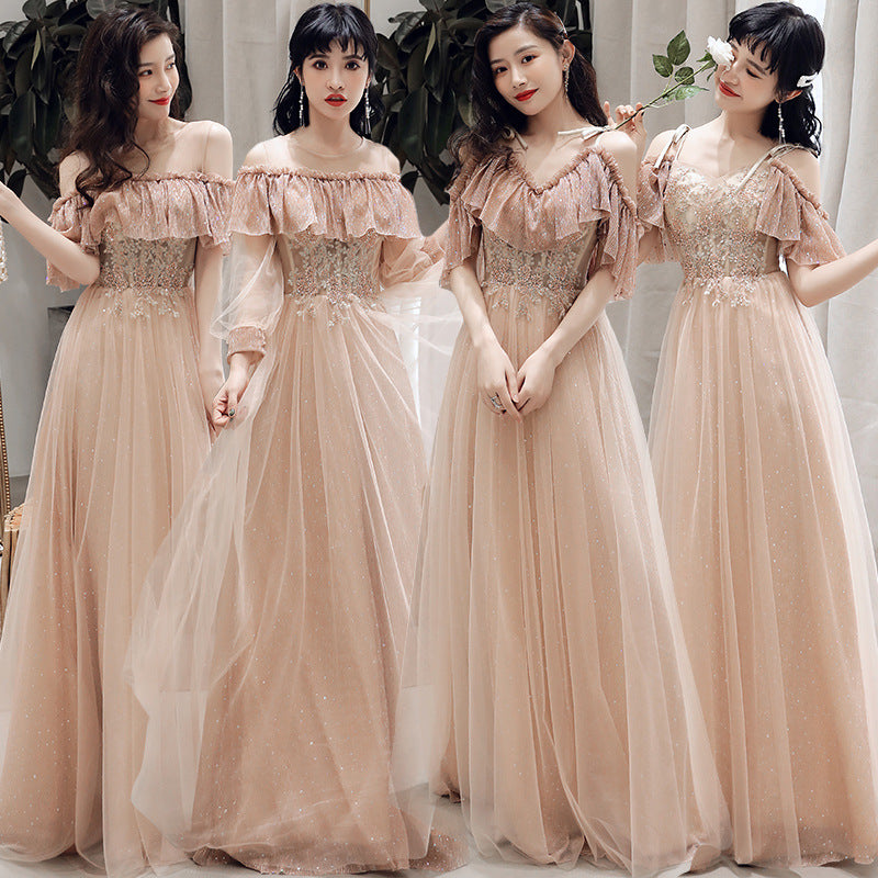 Bridesmaid Dress Temperament Sisterhood Wedding Dresses - Mubimart - Bridal Dress 