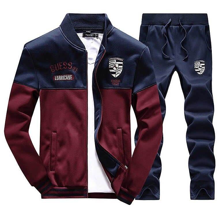 autumn and winter men's SWEATER MENS casual sport suit jacket collar long sleeved sweater students tide - Mubimart