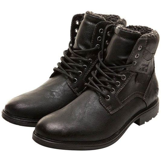 winter men warm shoes martin boots snow boots - Mubimart