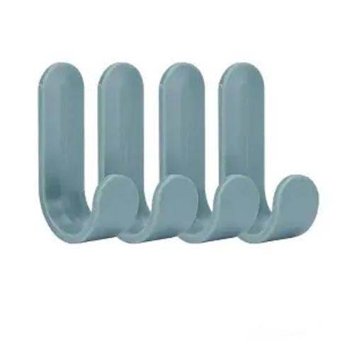 Nail Free Viscose Kitchen Non Marking Adhesive Hooks For Household Door Back Coat Hooks - Mubimart