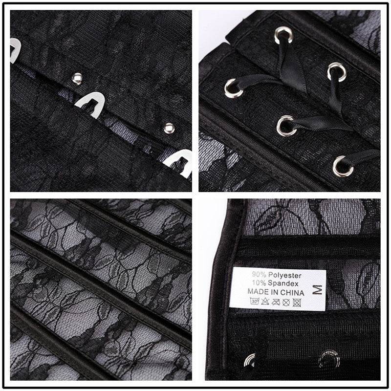 Palace Corset Lace Girdle Waist Clip Shaper - Mubimart