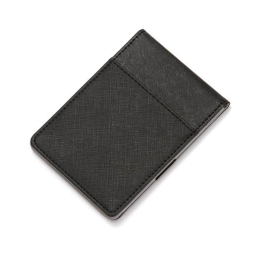 Cross Pattern PU Elastic Band Card Holder Card Holder - Mubimart