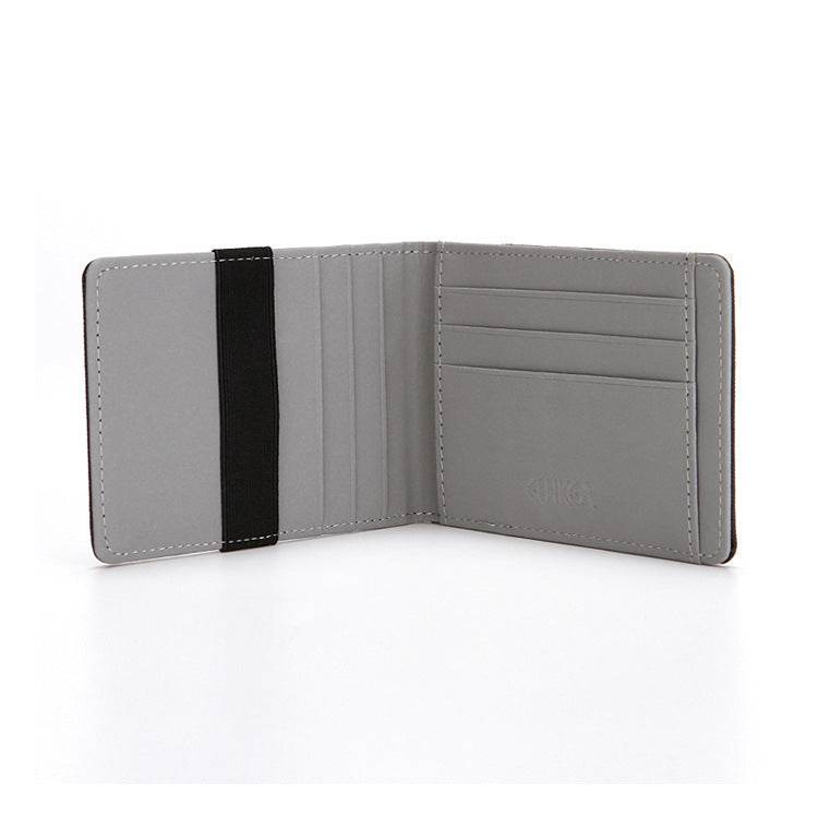 Cross Pattern PU Elastic Band Card Holder Card Holder - Mubimart