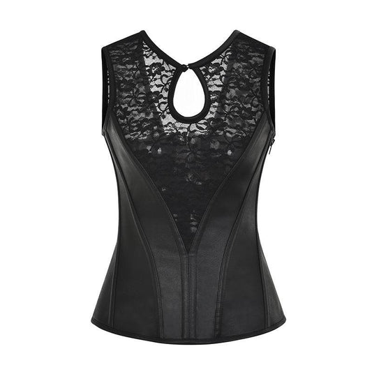 Tight Court Corset Jacquard Lace Corset - Mubimart