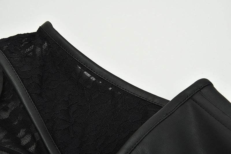 Tight Court Corset Jacquard Lace Corset - Mubimart
