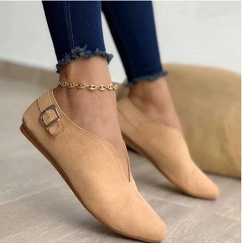 Women's Shoes Ankle Boots Pointed Toe Flat Casual Shoes