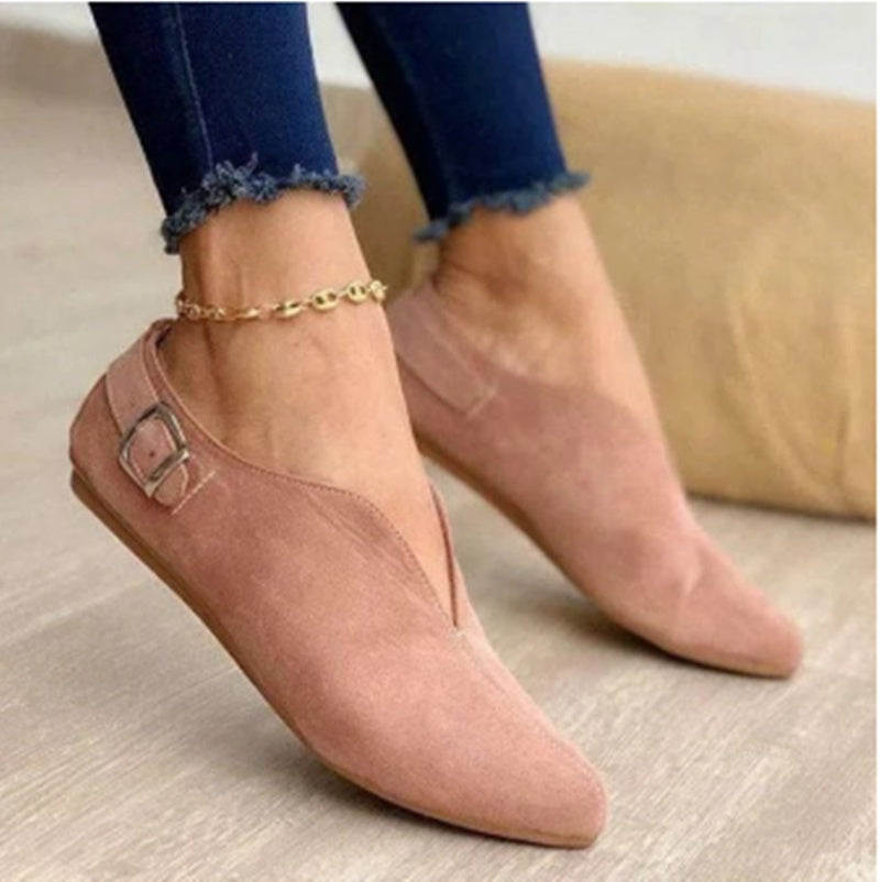 Women's Shoes Ankle Boots Pointed Toe Flat Casual Shoes