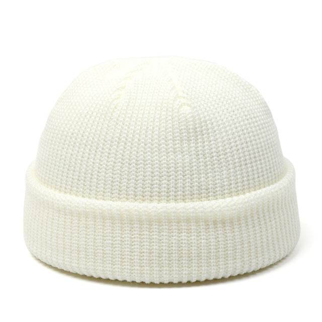 Knitted Hats For Women Skullcap Men Beanie Hat Winter Retro - Mubimart