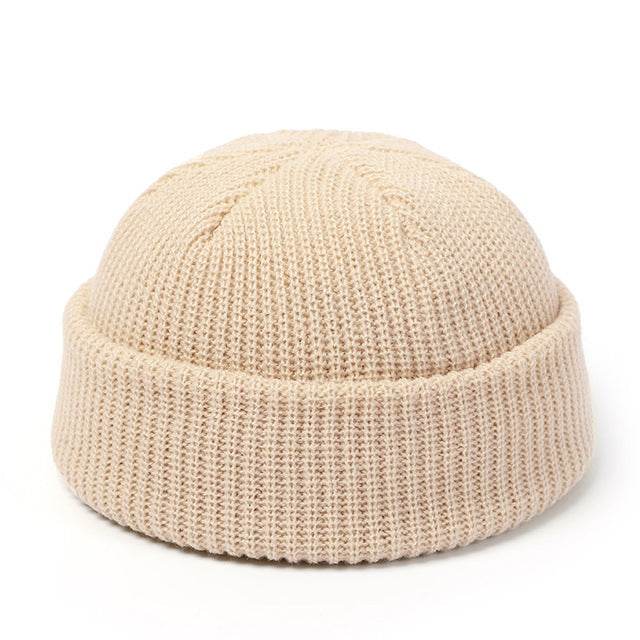 Knitted Hats For Women Skullcap Men Beanie Hat Winter Retro - Mubimart