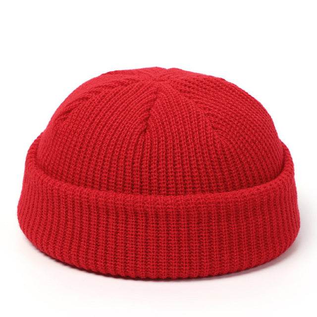 Knitted Hats For Women Skullcap Men Beanie Hat Winter Retro - Mubimart