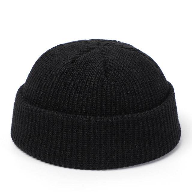 Knitted Hats For Women Skullcap Men Beanie Hat Winter Retro - Mubimart