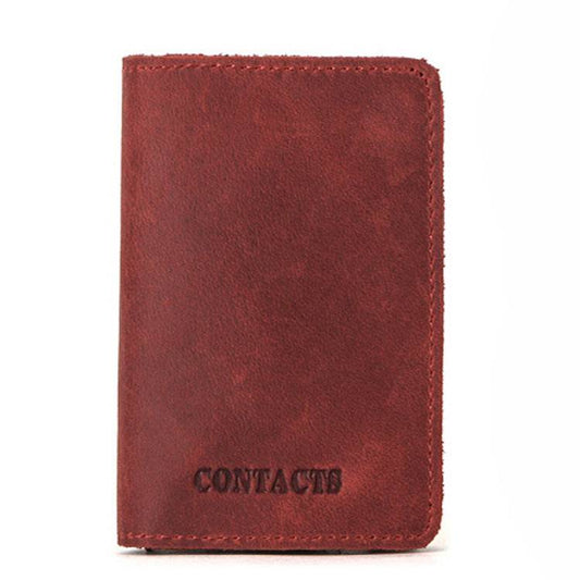 Cowhide Card Holder Card Holder RFID Leather Automatic Card Box - Mubimart