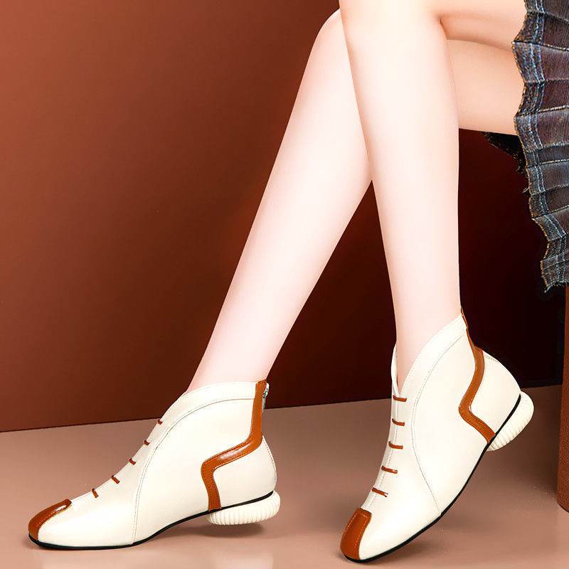 Comfortable Square Toe Boots Plus Velvet Women's Boots - Mubimart