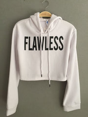 Women Winter Fleece Flawless Crop Top Sweatshirt - Mubimart -  