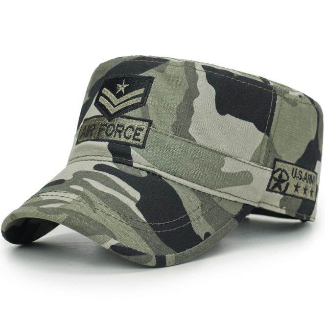 Outdoor Sun Hat Camouflage Army Cap Men's Flat Cap - Mubimart