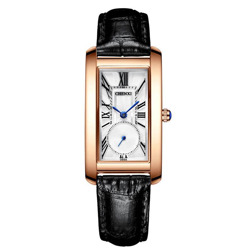 Reloj New Luxury Women Watch Leather Waterproof Rectangle Watch For Women - Mubimart