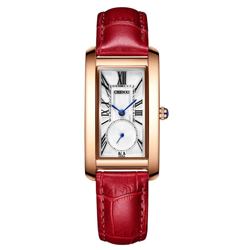Reloj New Luxury Women Watch Leather Waterproof Rectangle Watch For Women - Mubimart