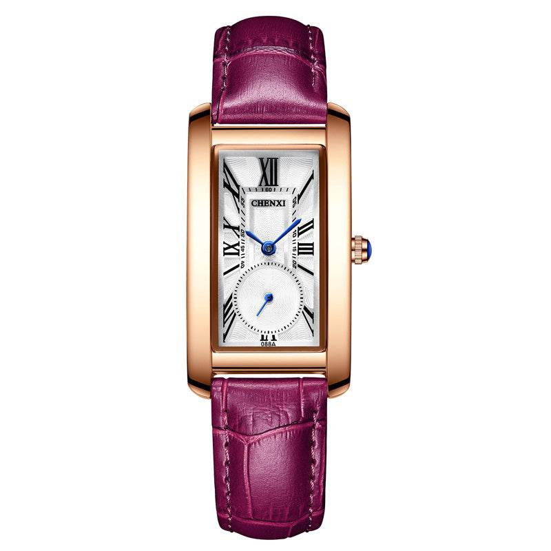 Reloj New Luxury Women Watch Leather Waterproof Rectangle Watch For Women - Mubimart