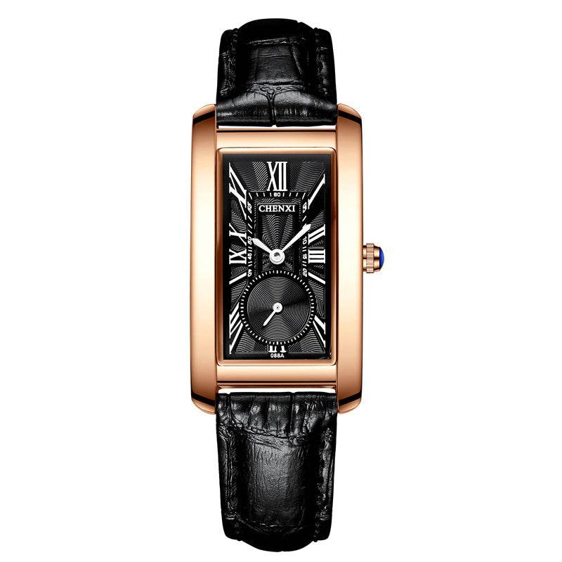 Reloj New Luxury Women Watch Leather Waterproof Rectangle Watch For Women - Mubimart