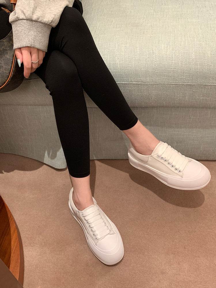 Casual Shoes All-Match White Shoes Women Canvas Shoes - Mubimart