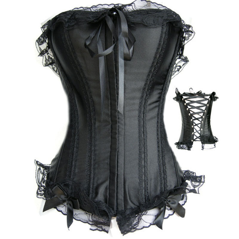 Sexy Black Ding Lace Corset Corset - Mubimart - Corset 