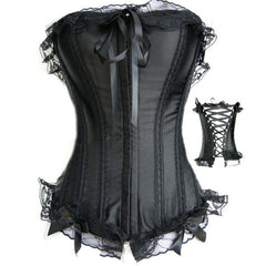 Sexy Black Ding Lace Corset Corset - Mubimart - Corset 