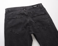 Snowflake gewassen slim-fit jeans