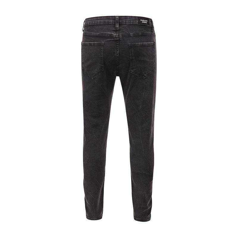 Snowflake washed slim-fit jeans - Mubimart