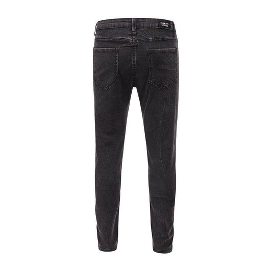 Snowflake washed slim-fit jeans - Mubimart