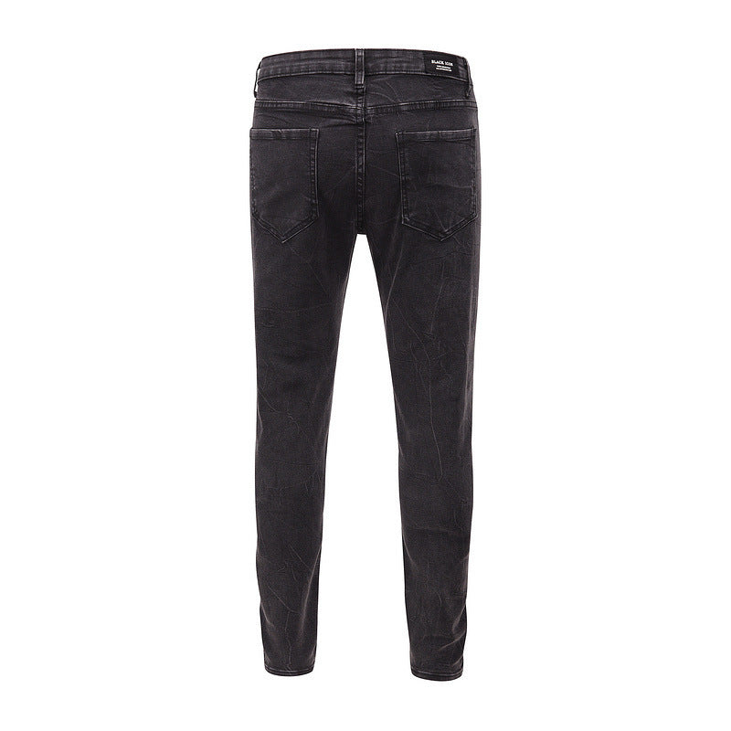 Snowflake gewassen slim-fit jeans