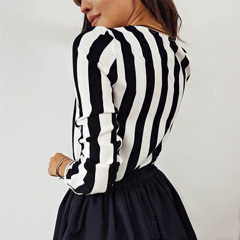 Autumn Casual Ladies Office Blouses Sexy Top - Mubimart