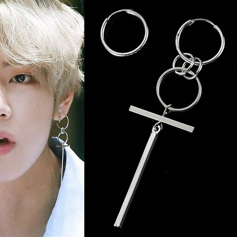Asymmetrical Long Circle Earrings For Men And Women - Mubimart