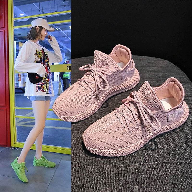 Fashion Candy Color Women Sneakers Tenis Feminino Casual Shoes Women Breathable Mesh Sneakers Women Yellow Red Basket Femme - Mubimart