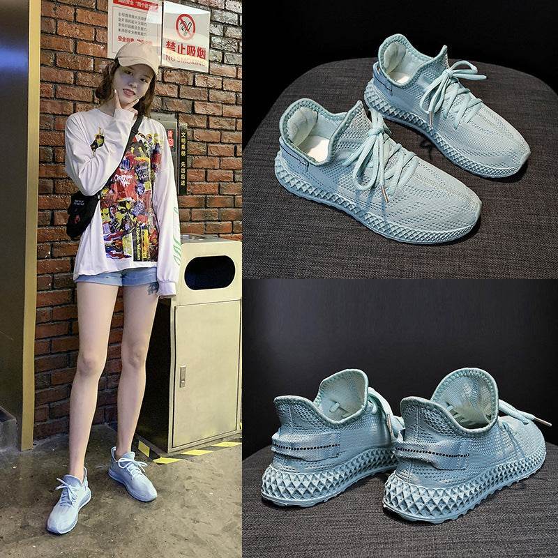 Fashion Candy Color Women Sneakers Tenis Feminino Casual Shoes Women Breathable Mesh Sneakers Women Yellow Red Basket Femme - Mubimart
