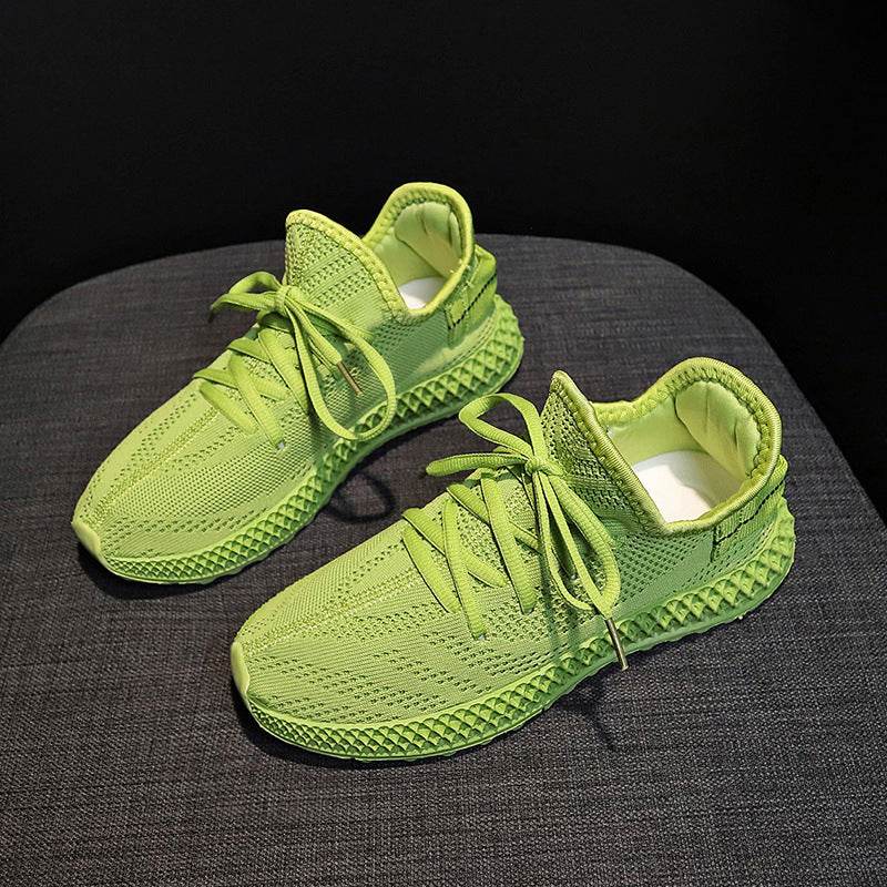 Fashion Candy Color Women Sneakers Tenis Feminino Casual Shoes Women Breathable Mesh Sneakers Women Yellow Red Basket Femme - Mubimart