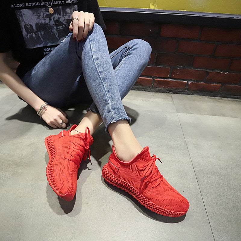 Fashion Candy Color Women Sneakers Tenis Feminino Casual Shoes Women Breathable Mesh Sneakers Women Yellow Red Basket Femme - Mubimart