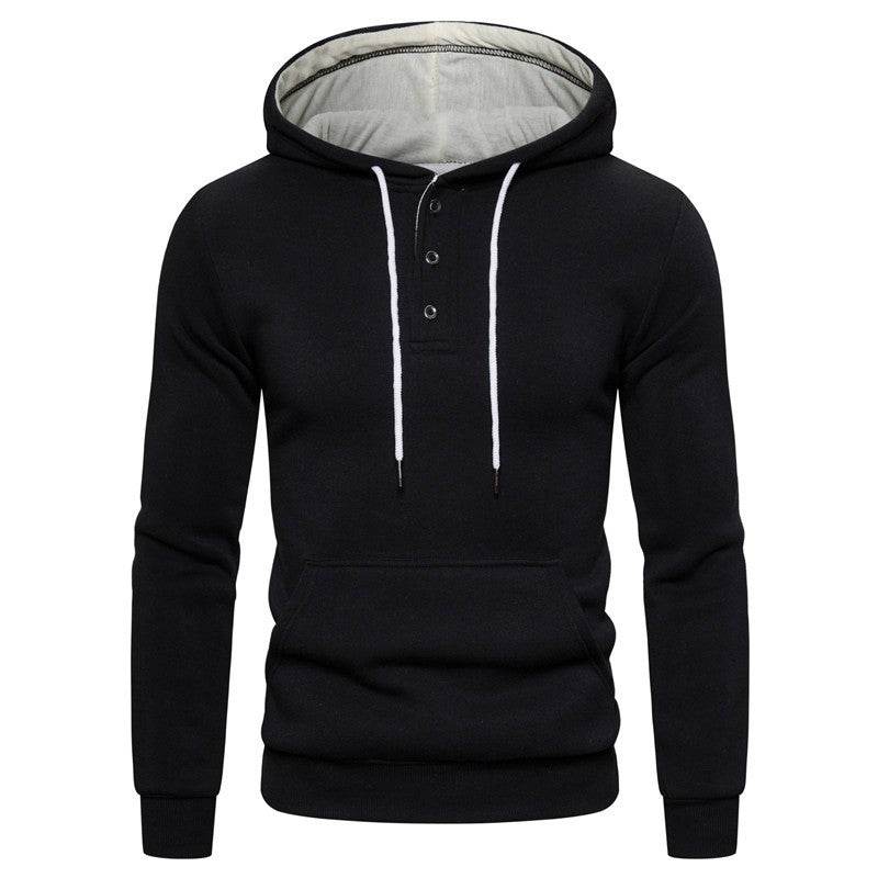 New Autumn Winter Cotton Hoodied Mens Sweatshirts - Mubimart