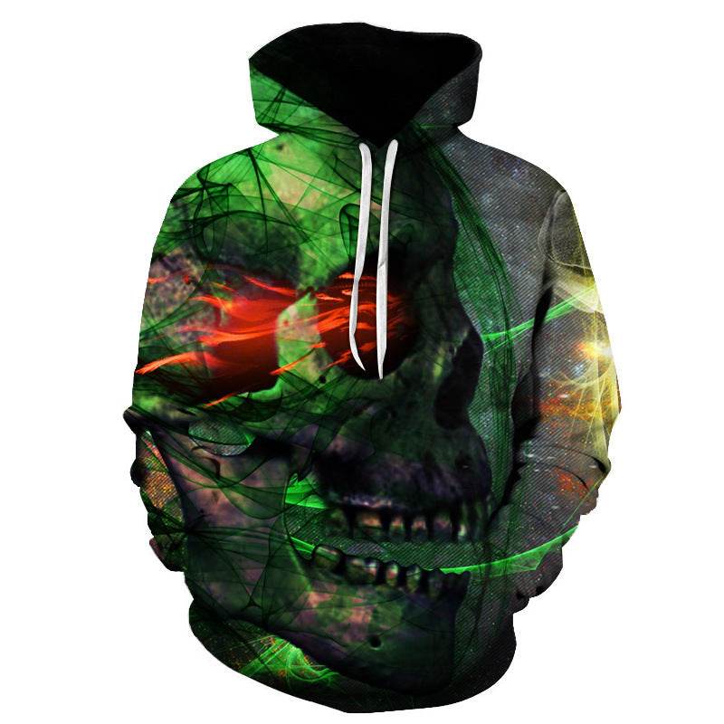 Spring and Autumn Men's 3D Sweatshirt European and American Plus Size Couple Hoodie - Mubimart