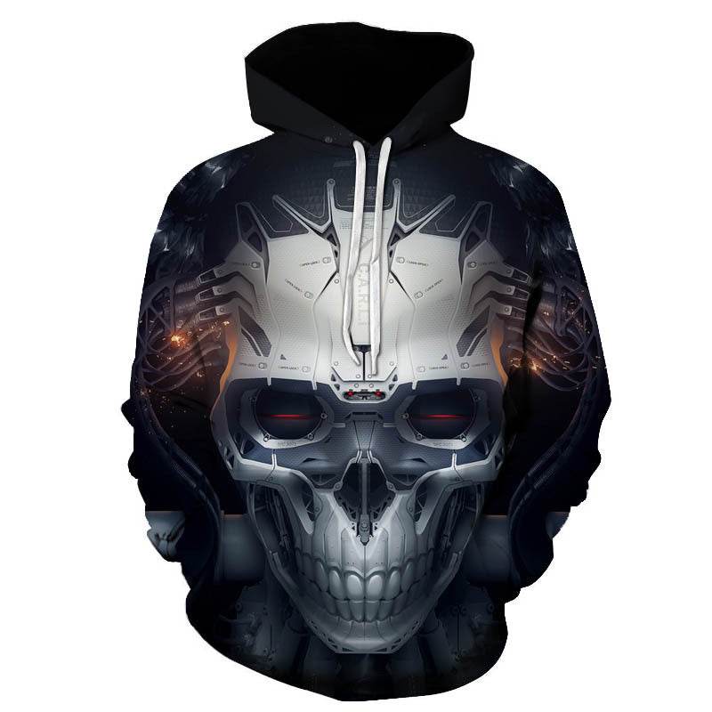 Spring and Autumn Men's 3D Sweatshirt European and American Plus Size Couple Hoodie - Mubimart